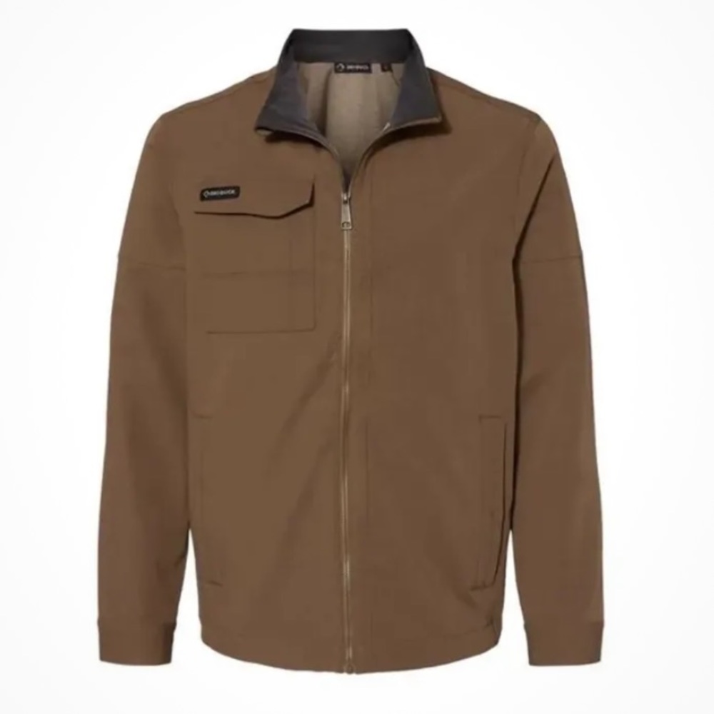 Dri-Duck Ace Jacket XL Tan Brown Water Resistant Zip Front Snap Pockets